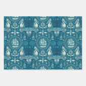 Nautical Ship and Ocean Thmed Patroon No2 Inpakpapier Vel (Voorkant 2)