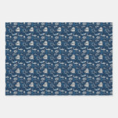 Nautical Ship and Ocean Thmed Patroon No4 Inpakpapier Vel (Voorkant 3)