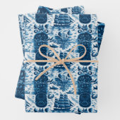 Nautical Ship and Ocean Thmed Patroon No5 Inpakpapier Vel (In situ)