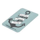 Nautical Ship Boat Anchor Wedding Save Magneet (Linkerzijde)