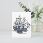 Nautical Ship Briefkaart (Staand voorkant)