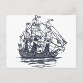 Nautical Ship Briefkaart (Voorkant)