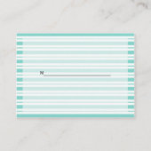 Nautical Ship Lt Blue White Stripe Place Cards #2 Plaatskaartje (Achterkant)