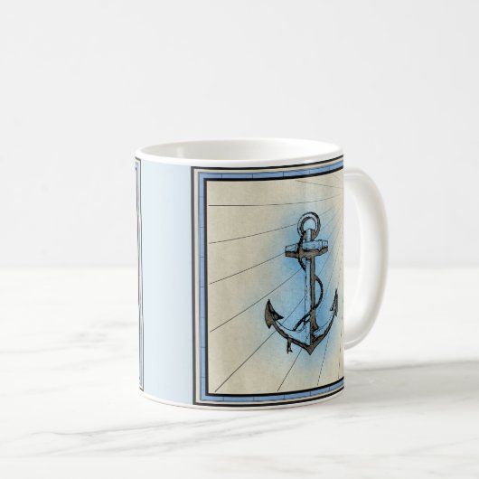Nautical Ship  Style Coffee-Mok Koffiemok (Voorkant rechts)