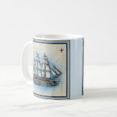 Nautical Ship  Style Coffee-Mok Koffiemok (Voorkant links)