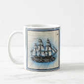 Nautical Ship  Style Coffee-Mok Koffiemok (Links)