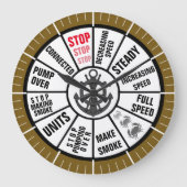 Nautical Ship Telegraph Grote Klok (Voorkant)