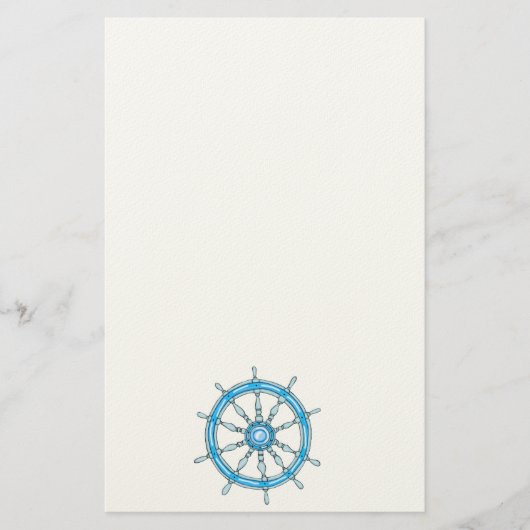 Nautical Ship Wheel 3 Stationery Briefpapier (Voorkant)