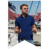 Nautical (Ship Wheel) Birthday Bunting Flags Vlaggetjes (Eerste vlag)