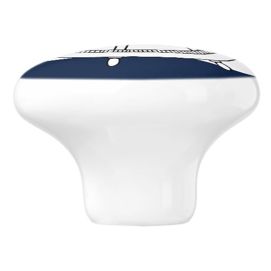 Nautical Ship Wheel Ceramic Knobs / Pulls Keramische Knop (Zijkant)