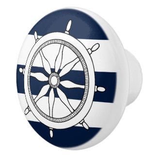 Nautical Ship Wheel Ceramic Knobs / Pulls Keramische Knop