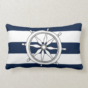 Nautical Ship Wheel Lumbar Pillow Kussen