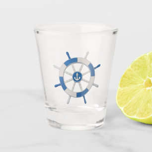 Nautical Ship Wheel Shot Glas