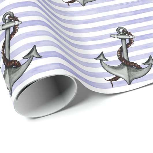 Nautical Ship's Anchor Cadeaupapier (Rol Hoek)
