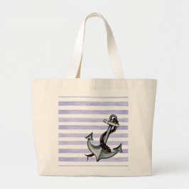 Nautical Ship's Anchor Grote Tote Bag