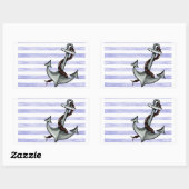 Nautical Ship's Anchor Rechthoekige Sticker (Vel)