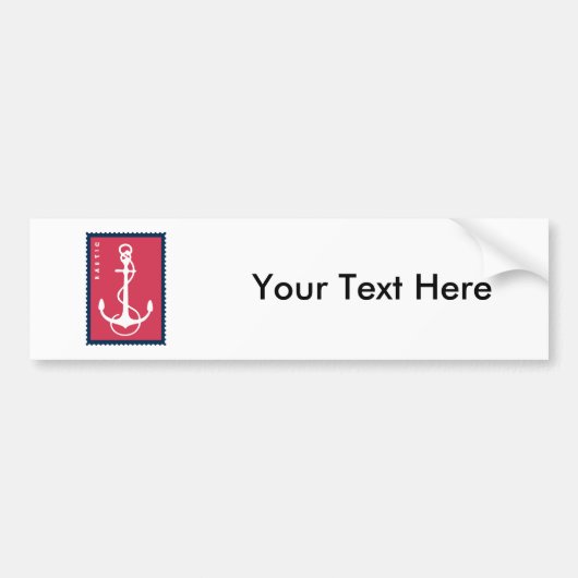 Nautical Ship's Anchor - Ship Boat Sailor Bumpersticker (Voorkant)