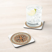 Nautical  Ship's Compass Navigator Sailing Bier Onderzetter (Rechterzijde)