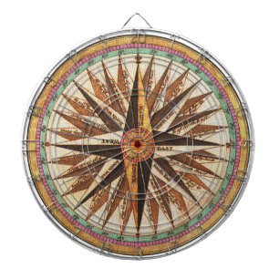Nautical  Ship's Compass Navigator Sailing Dartbord