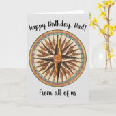 Nautical  Ship's Compass Navigator Sailing Kaart (Gele Bloem)