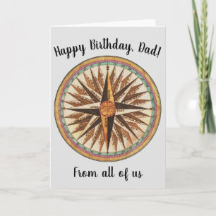 Nautical  Ship's Compass Navigator Sailing Kaart