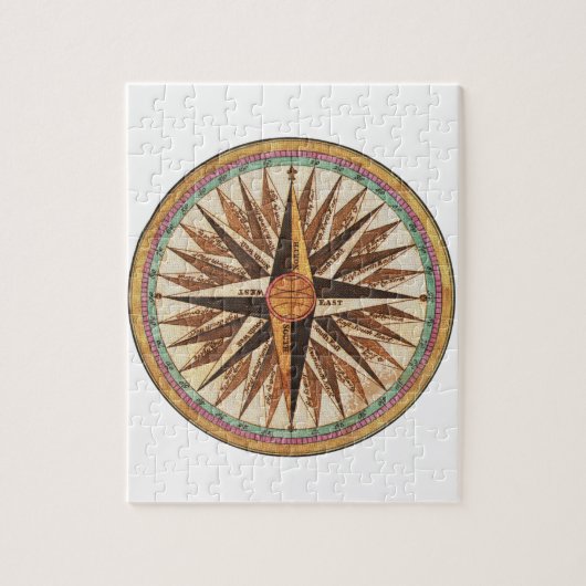 Nautical  Ship's Compass Navigator Sailing Legpuzzel (Verticaal)