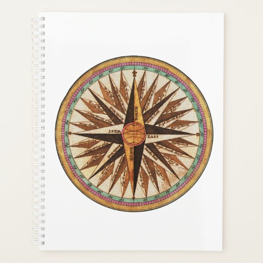 Nautical Ship's Compass Navigator Sailing Planner (Voorkant)