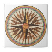 Nautical  Ship's Compass Navigator Sailing Tegeltje (Voorkant)