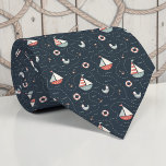 Nautical Ships Custom Necktie Stropdas<br><div class="desc">A unique necktie featuring a vibrant design of ships at sea,  perfect for adding a touch of maritime charm to any outfit. Ideal for those who love the ocean,  travel,  or simply appreciate stylish accessories.</div>