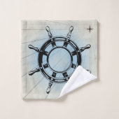  Nautical Ship's Wheel for Navigation Bad Handdoek (Wasdoekje)
