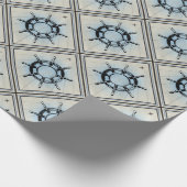  Nautical Ship's Wheel for Navigation Cadeaupapier (Hoek)