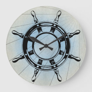 Nautical Ship's Wheel for Navigation Grote Klok