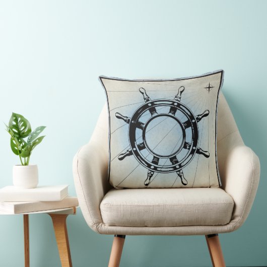  Nautical Ship's Wheel for Navigation Kussen (Stoel)