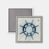  Nautical Ship's Wheel for Navigation Magneet (Voorkant / Achterkant)