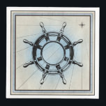 Nautical Ship's Wheel for Navigation Servet<br><div class="desc">Geweldig voor een nautische Vaderdag of verjaardag.</div>