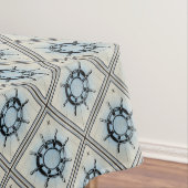  Nautical Ship's Wheel for Navigation Tafelkleed (Voorbeeld)