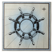  Nautical Ship's Wheel for Navigation Tegeltje (Voorkant)