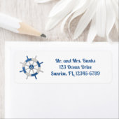Nautical Ships Wheel Return Address Label (Insitu)