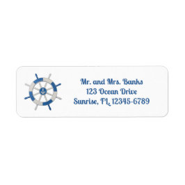Nautical Ships Wheel Return Address Label