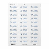 Nautical Ships Wheel Return Address Label (Full Sheet)