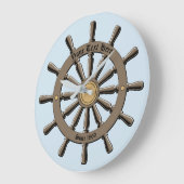  Nautical Ship's Wheel sjabloon Grote Klok (Hoek)