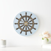 Nautical Ship's Wheel sjabloon Grote Klok (Huis)