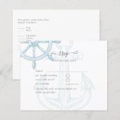 Nautical Ships Wheel Wedding (Voorkant / Achterkant)