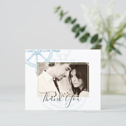 Nautical Ships Wheel Wedding (Staand voorkant)