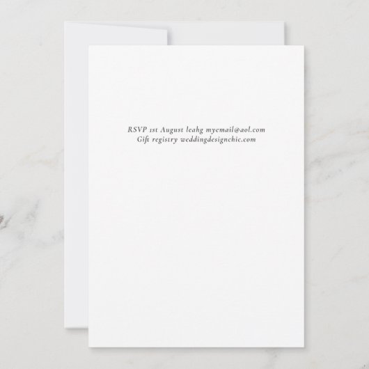 Nautical Ships Wheel Wedding (Achterkant)