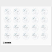 Nautical Ships Wheel Wedding Ronde Sticker (Vel)