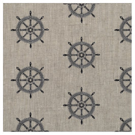 Nautical Ships Wheel |  weefsel Stof