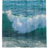 Nautical Shower Curtain, Waves zee shore oceaan Douchegordijn (Voorkant)
