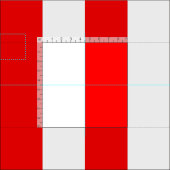 Nautical Sign Code Flags Letter H "Hotel" Stof (Delen)