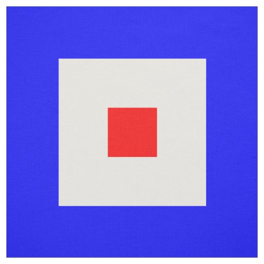 Nautical Sign Code Flags Letter W "Whiskey" Stof (Swatch)